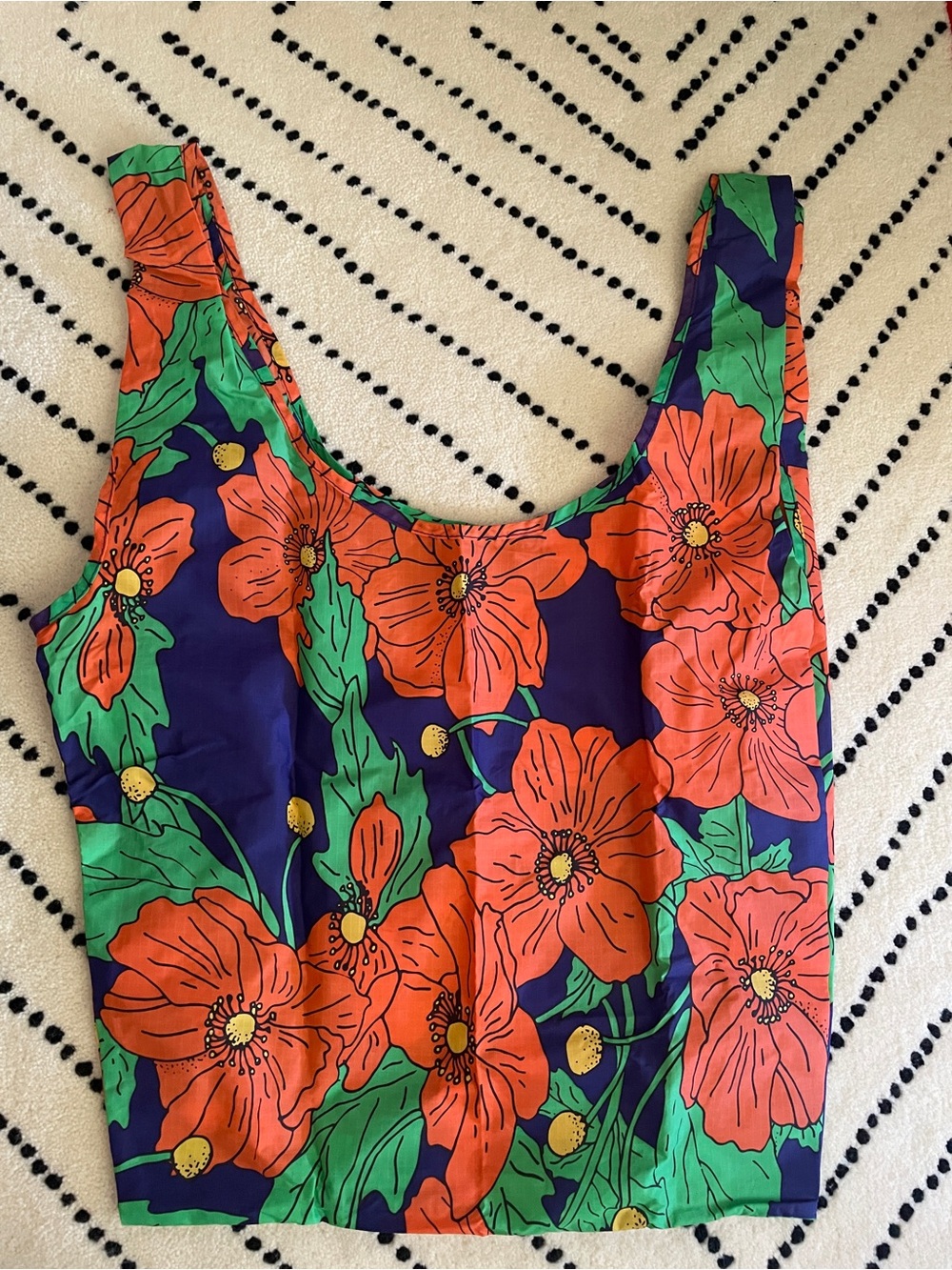 BAGGU standard floral reusable bag